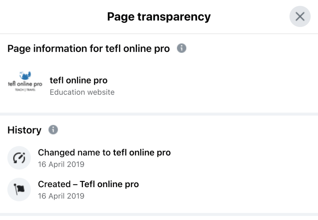 teflonlinepro.com Facebook Page creation date