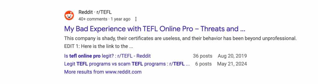 Reddit | TEFL Online Pro
